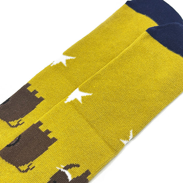 Kids 2-Pack Penguin&Elephant Cotton Crew Socks