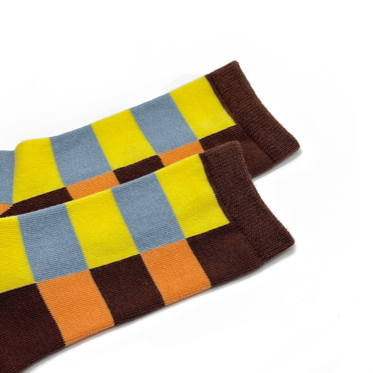 Kids Warm Checkerboard Cotton Crew Socks