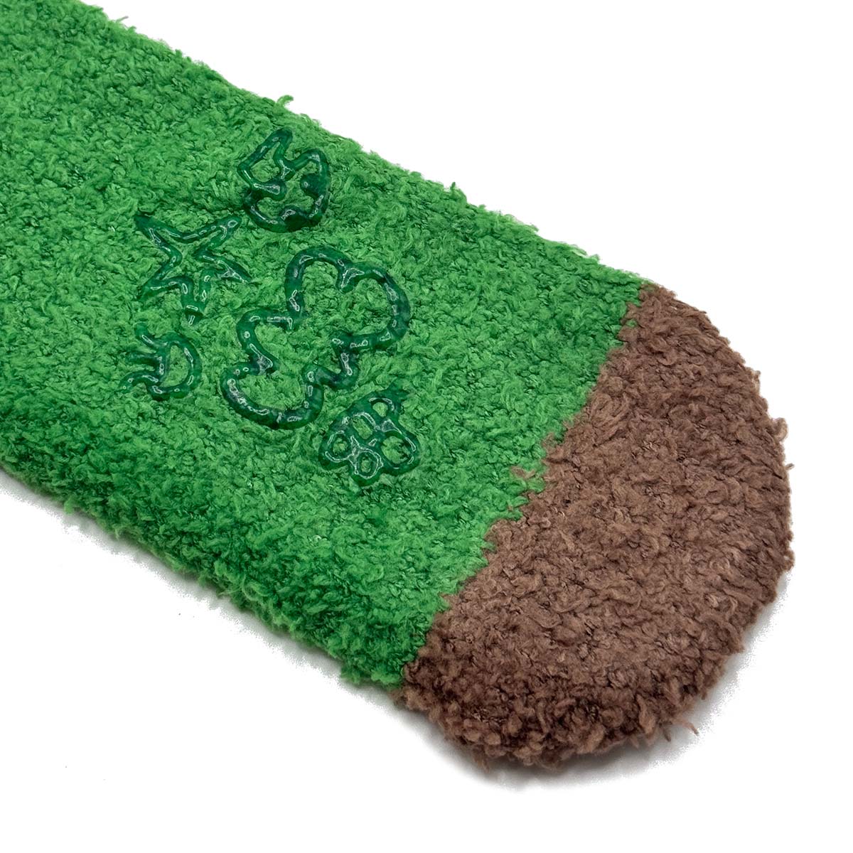 2-Pack Burger&Fries Character Fluffy Socks with Non-Slip Grip - Coral Fleece Home/Bed Socks