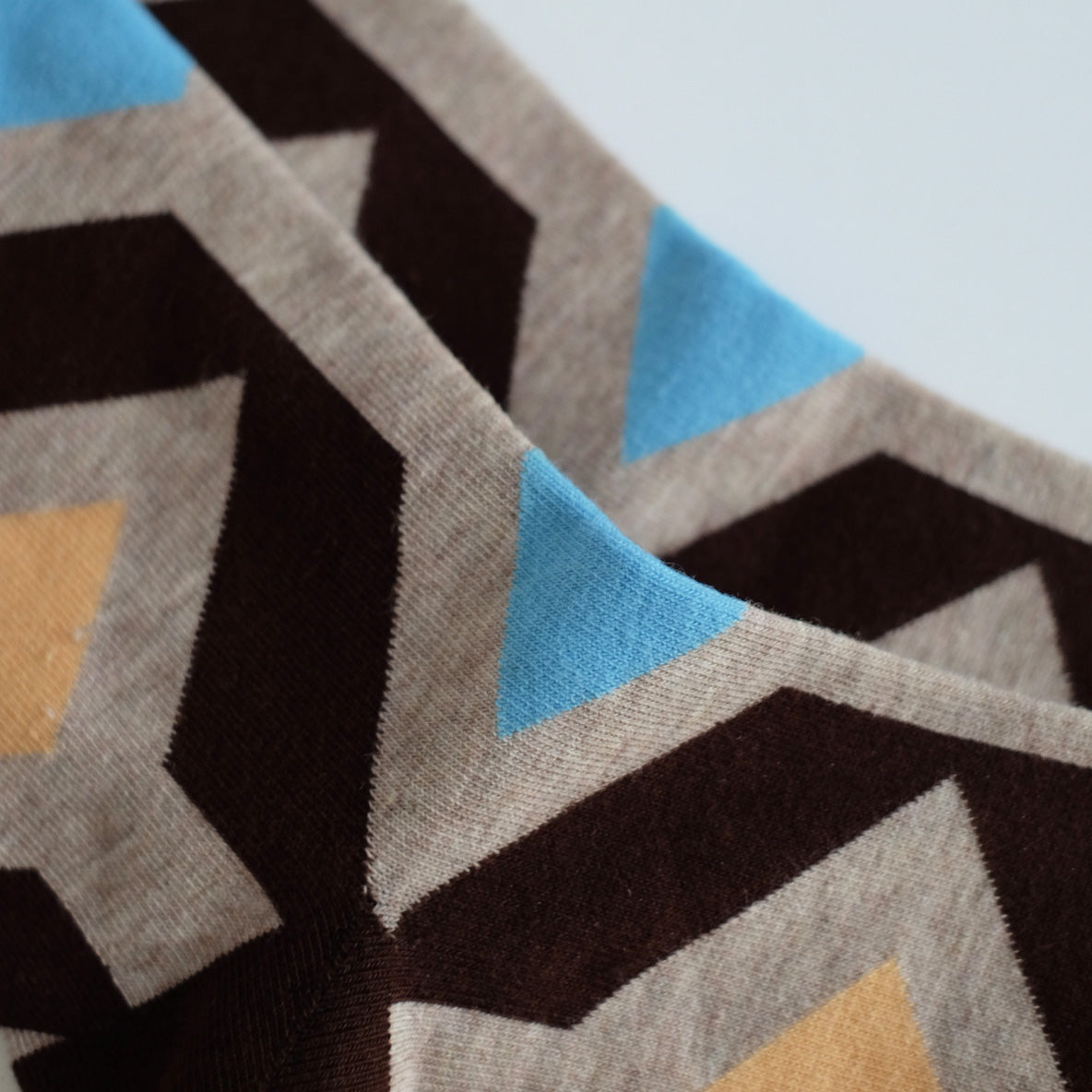 Argyle Diamond Cotton Crew Socks