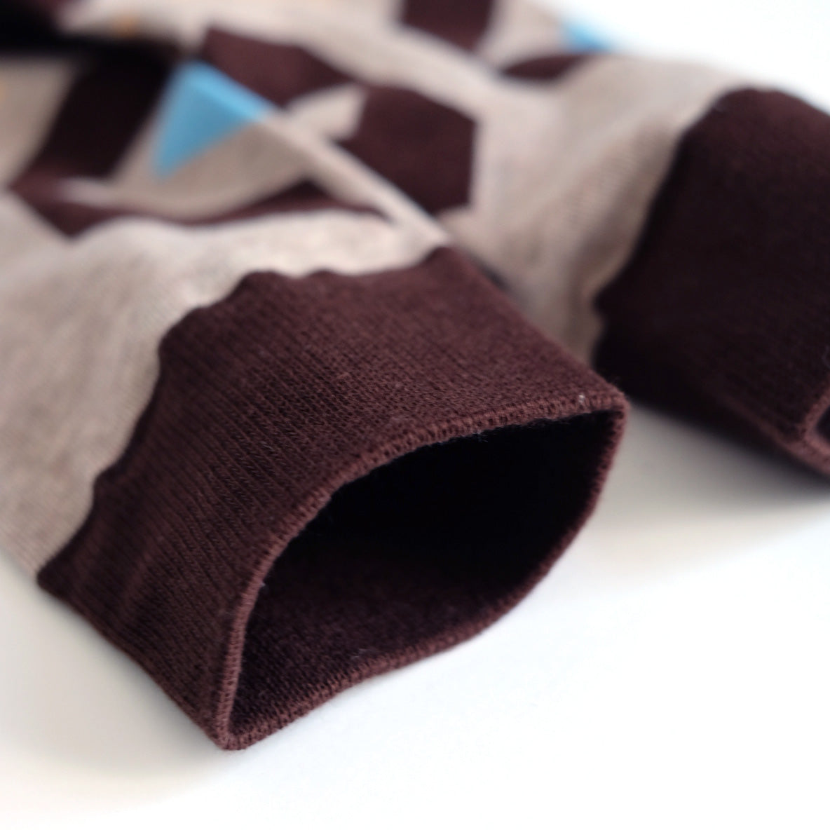 Argyle Diamond Cotton Crew Socks