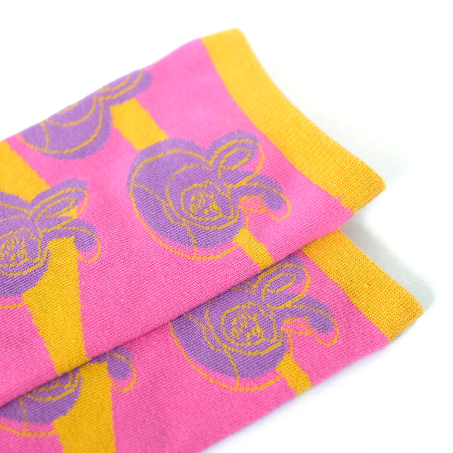 Bunny Bask Cotton Crew Socks