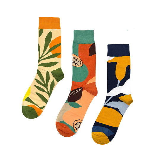 3-Pack Nature Muse Collection Cotton Crew Socks