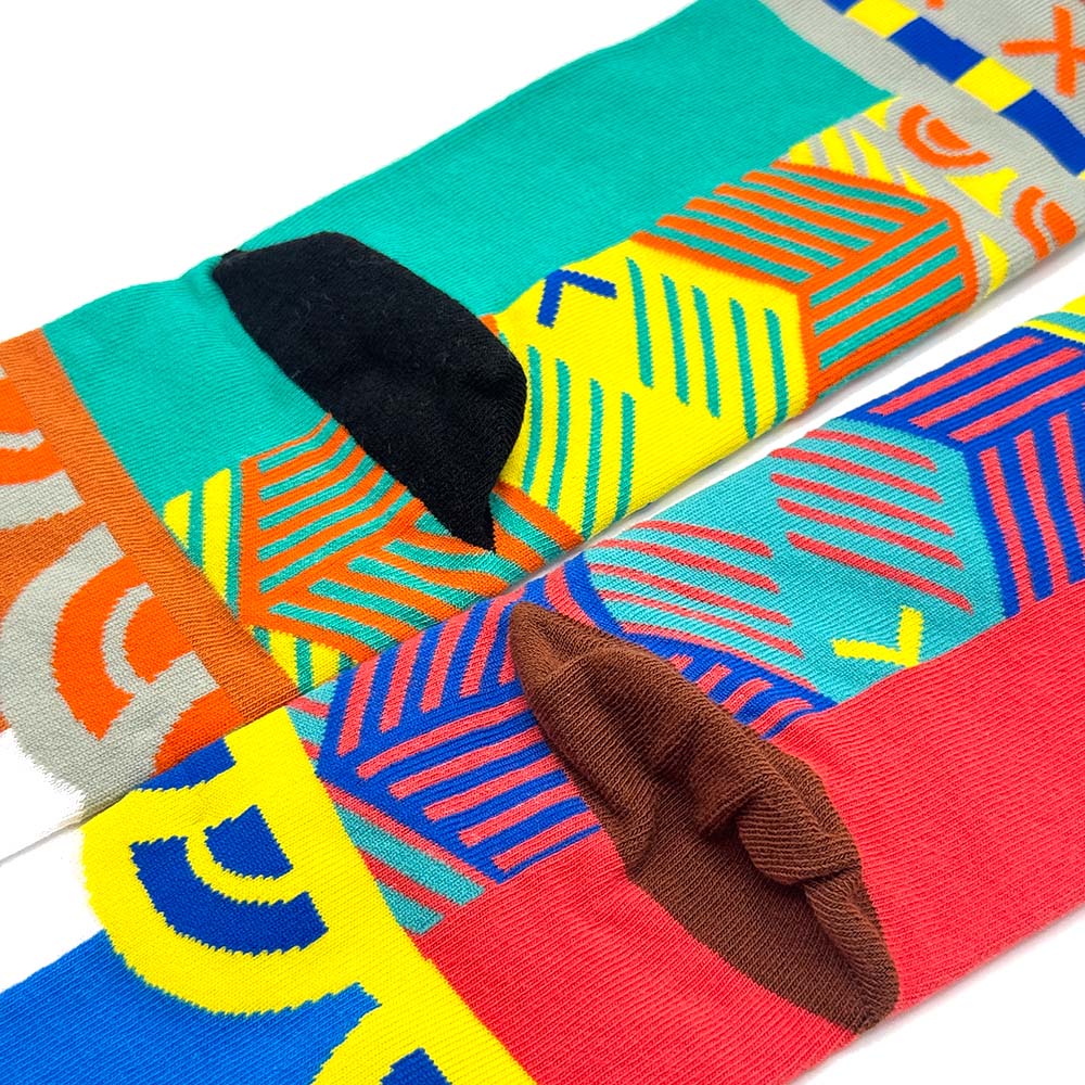 Pop Art Pattern Cotton Crew Socks