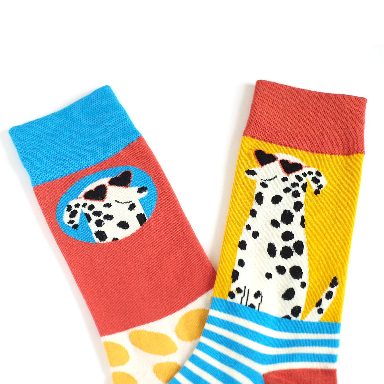 Spotted Dog Cotton Crew Socks