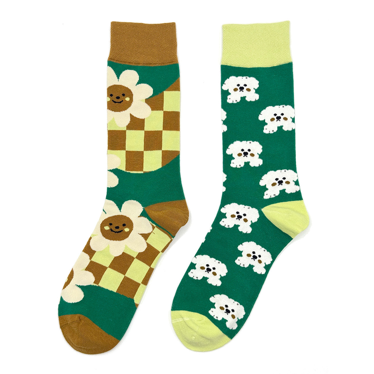 Floral Stroll Cotton Crew Socks