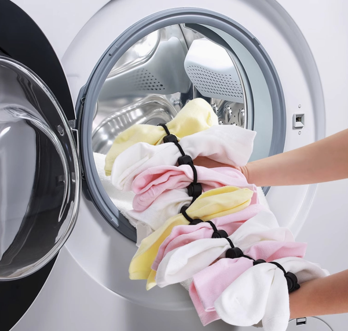 TriHub Sock Manager: 10-Pair All-in-One Organizer, Washer & Hanger