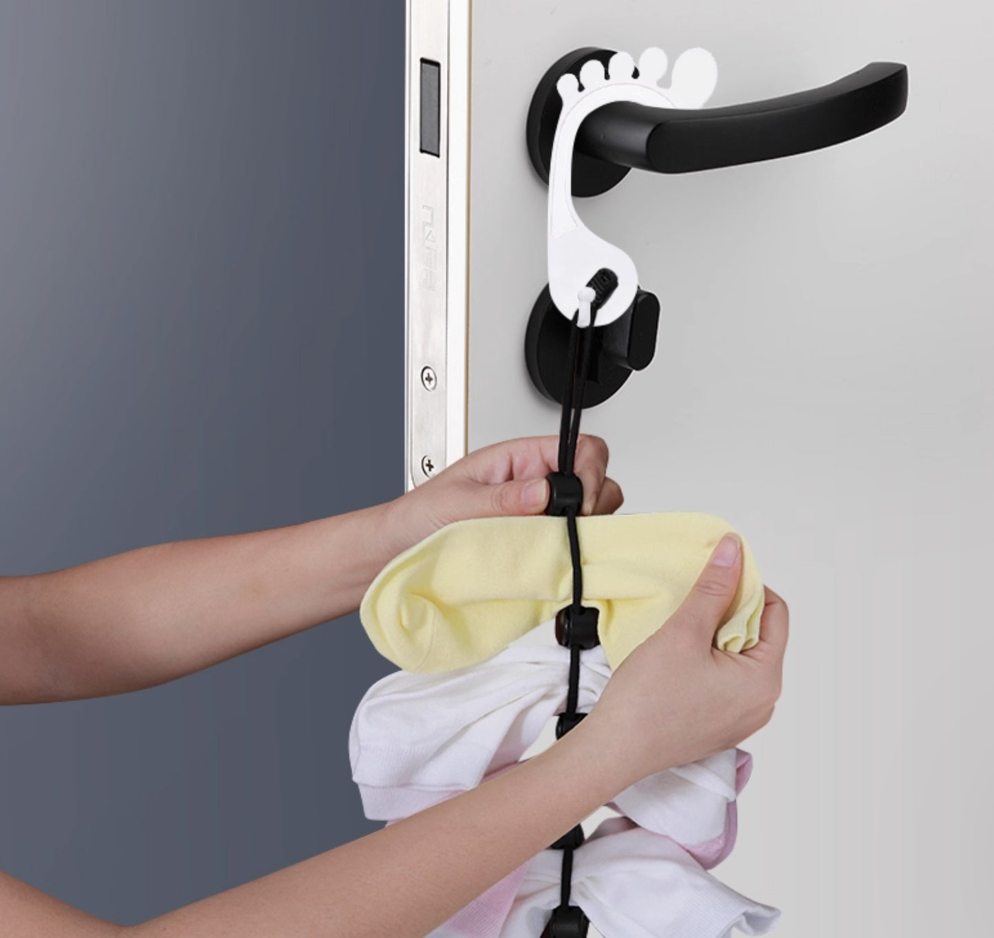 TriHub Sock Manager: 10-Pair All-in-One Organizer, Washer & Hanger